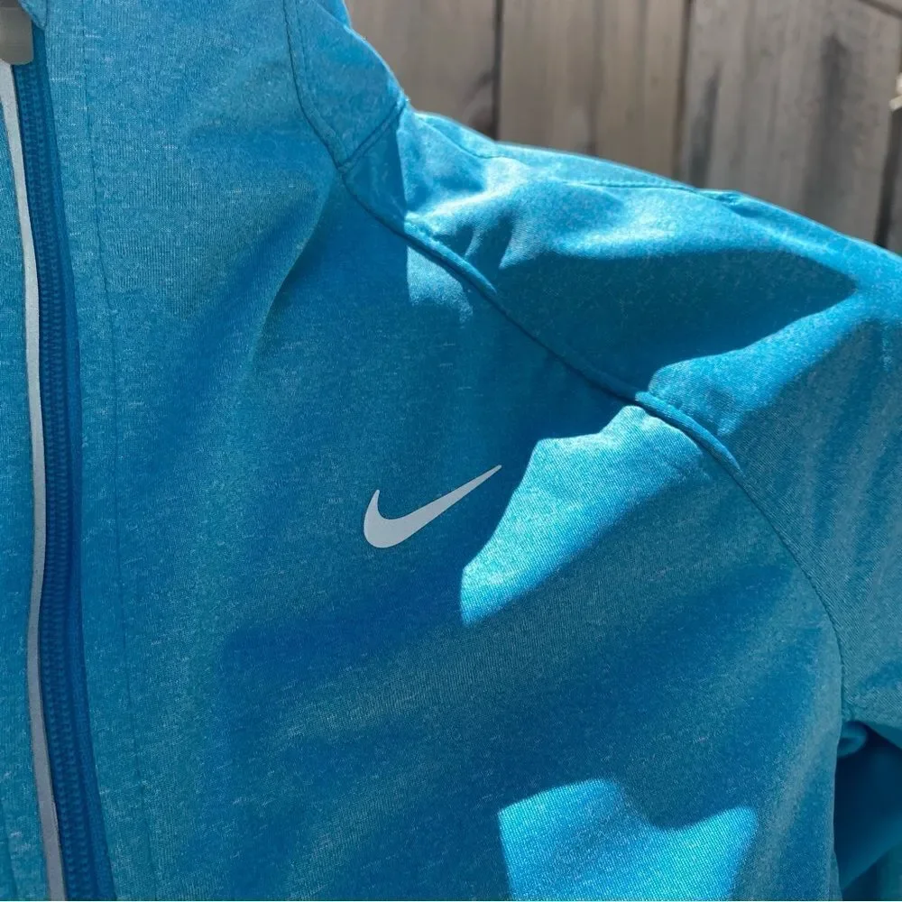 Nike aqua blue dry fit jacket size small